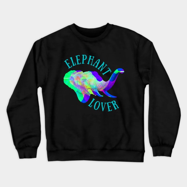 Neon Blue Elephant Lover Shirt Cute Shirt Funny Shirt Animal Shirt Nature Shirt Africa Shirt Inspirational Shirt Sarcastic Shirt Pet Lover Shirt Birthday Gift Crewneck Sweatshirt by EpsilonEridani